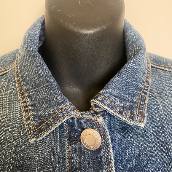 AMERICAN EAGLE Blue Denim Trucker Jean Jacket Small - Picture 5 of 14
